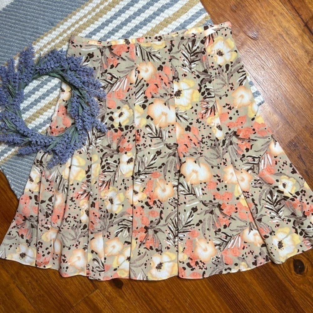 Axcess floral pleated circle skirt A9-18